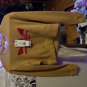 Adidas sweatshirt size small  beige
